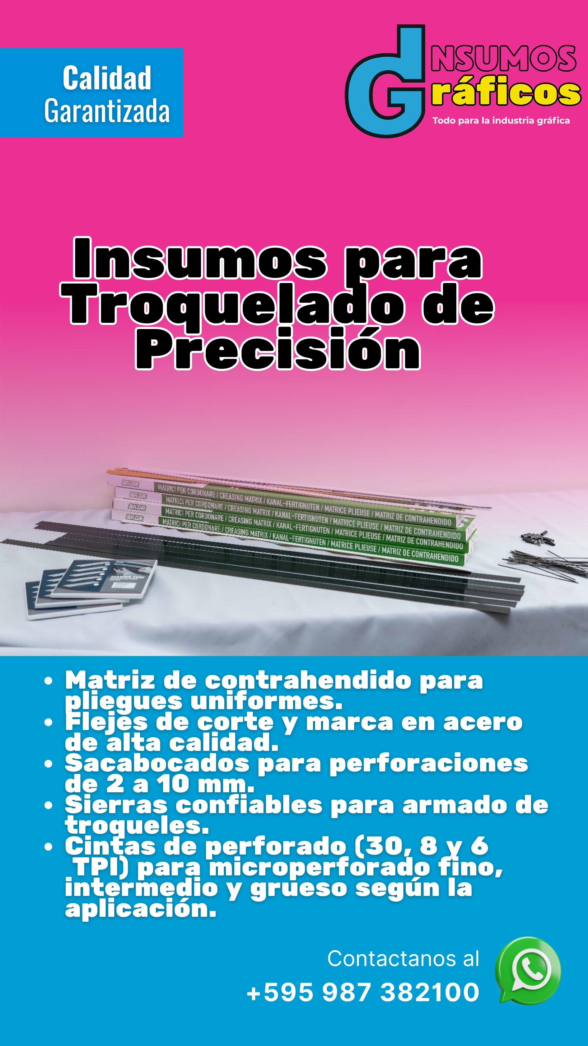 Imagen de INSUMOS PARA TROQUELADO